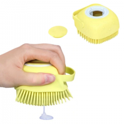 Mey İthalat®  Yumuşak Silikon Malzemeli Esnek Jel Hazneli Masaj Fonksiyonlu Etkili Banyo Duş Kese Lifi