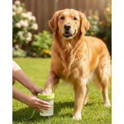 Mey İthalat® Yuvarlak Başlıklı Köpek Pati Temizleyici Yumuşak Silikon Fırçalı