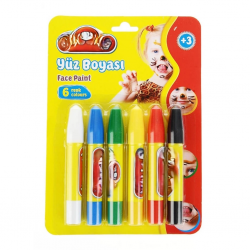 Mey İthalat® Yüz Boyası 6 Renk