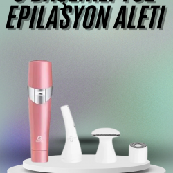 Mey İthalat® Yüz, Kaş ve Tüm Vücut Epilasyon Aleti3 Başlıklı Epilatör Tüm Cilt Tiplerine Uygun