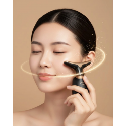 Mey İthalat® Yüz Masaj Aleti Boyun ve Yüz EMS Güzellik Cihazı Cilt Sıkılaştırma Cilt Gençleştirme Cihazı