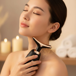 Mey İthalat® Yüz Ve Boyun Kırşıklık Giderici Ems Güzellik Cihazı Yüz Masaj Aleti