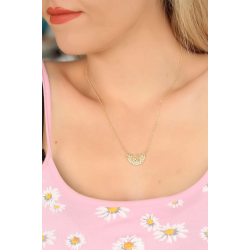 Mey İthalat® Zirkon Taşlı Bayan Kolye