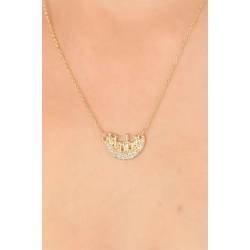 Mey İthalat® Zirkon Taşlı Bayan Kolye