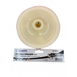 Mey İthalat® Nikon 15050BS Polisaj Süngeri 150 mm Beyaz Sert