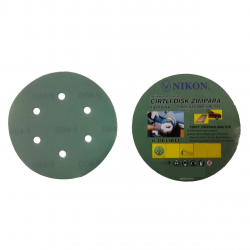 Mey İthalat® Nikon 52045 Kırılmaz Yeşil Cırt Zımpara 150X60 Kum 6 Delikli