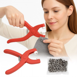 Mey İthalat® Plastik Çıt Çıt Pensi–Kıyafet, Bebek Önlüğü, Gömlek ve Tekstil Ürünleri İçin Çıtçıt Takma Aleti