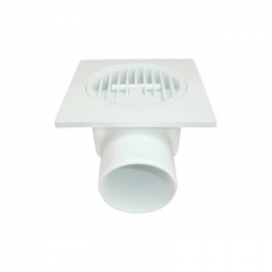 Mey İthalat® Plastik Yer Süzgeci 10x10 cm 50 mm Yandan Çıkış