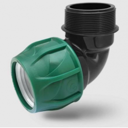 Mey İthalat® Poelsan Siyah 20X1/2 Erkek Dirsek