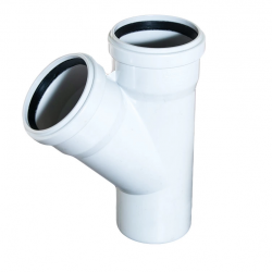 Mey İthalat® Pvc Atık Su Borusu 110x110 Tek Çatal 45 Derece 10 Adet