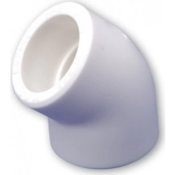Mey İthalat® Pvc Boru Dirsek 45 Derece PPRC 20 mm 10 Adet