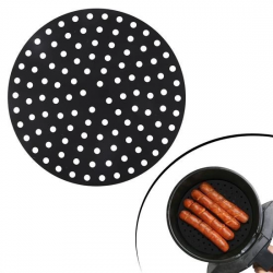 Mey İthalat® Renkli Isıya Dayanıklı Yıkanılabilir Silikon Fırın Ve Airfryer Yuvarlak Pişirme Matı 20 Cm