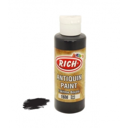 Mey İthalat® Rich 1606 Siyah 120 ml Eskitme Ahşap Boyası