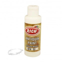 Mey İthalat® Rich 1616 Beyaz 120 ml Eskitme Ahşap Boyası