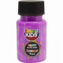 Mey İthalat® Rich 4486 Mor Funny Kids Glow In The Dark Hayalet Boya 50 cc