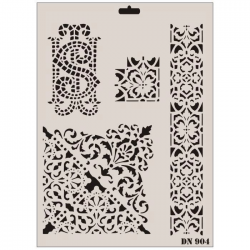 Mey İthalat® Rich Dantel Seri DN-904 Stencil 35x25 cm