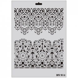 Mey İthalat® Rich Dantel Seri DN-914 Stencil 35x25 cm