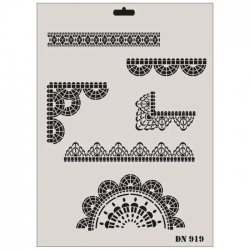 Mey İthalat® Rich Dantel Seri DN-919 Stencil 35x25 cm