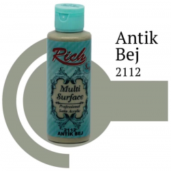 Mey İthalat® Rich Multi Surface 2112 Antik Bej Akrilik Boya 120 cc