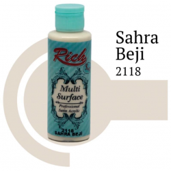 Mey İthalat® Rich Multi Surface 2118 Sahra Beji Akrilik Boya 120 cc