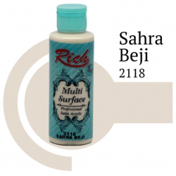 Mey İthalat® Rich Multi Surface 2118 Sahra Beji Akrilik Boya 120 cc
