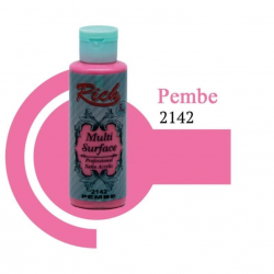 Mey İthalat® Rich Multi Surface 2142 Pembe Akrilik Boya 120 cc