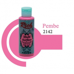 Mey İthalat® Rich Multi Surface 2142 Pembe Akrilik Boya 120 cc