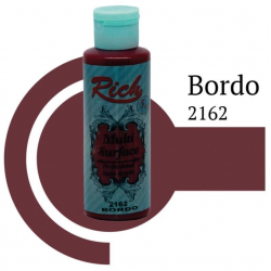 Mey İthalat® Rich Multi Surface 2162 Bordo Akrilik Boya 120 cc