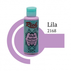 Mey İthalat® Rich Multi Surface 2168 Lila Akrilik Boya 120 cc