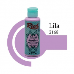 Mey İthalat® Rich Multi Surface 2168 Lila Akrilik Boya 120 cc