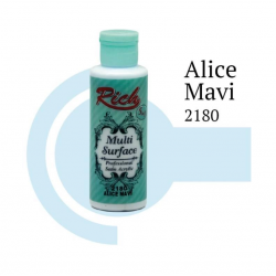 Mey İthalat® Rich Multi Surface 2180 Alice Mavi Akrilik Boya 120 cc