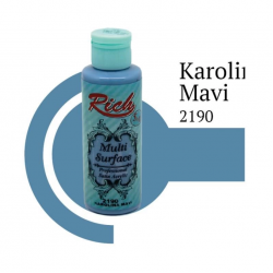 Mey İthalat® Rich Multi Surface 2190 Karolina Mavi Akrilik Boya 120 cc