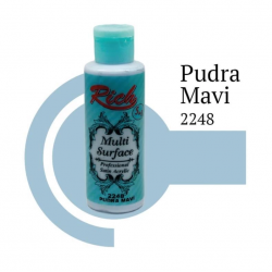 Mey İthalat® Rich Multi Surface 2248 Pudra Mavi Akrilik Boya 120 cc