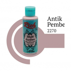Mey İthalat® Rich Multi Surface 2270 Antik Pembe Akrilik Boya 120 cc