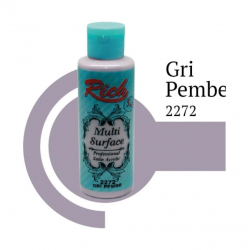 Mey İthalat® Rich Multi Surface 2272 Gri Pembe Akrilik Boya 130 cc