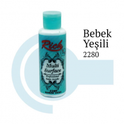 Mey İthalat® Rich Multi Surface 2280 Bebek Yeşili Akrilik Boya 130 cc