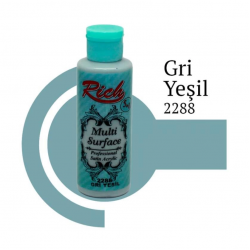 Mey İthalat® Rich Multi Surface 2288 Gri Yeşil Akrilik Boya 120 cc