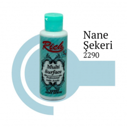 Mey İthalat® Rich Multi Surface 2290 Nane Şekeri Akrilik Boya 120 cc