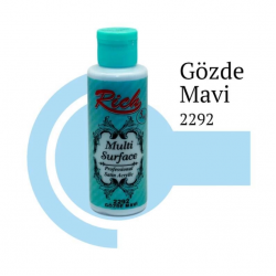 Mey İthalat® Rich Multi Surface 2292 Gözde Mavi Akrilik Boya 120 cc