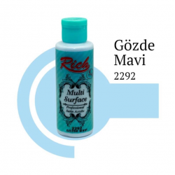 Mey İthalat® Rich Multi Surface 2292 Gözde Mavi Akrilik Boya 120 cc
