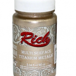 Mey İthalat® Rich Multi Surface Titanium 2526 Şampanya Metalik 90 cc