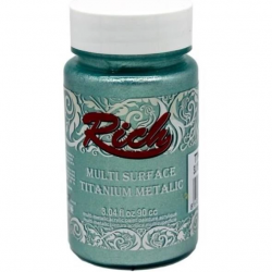 Mey İthalat® Rich Multi Surface Titanium 2550 Su Yeşili Metalik 90 cc