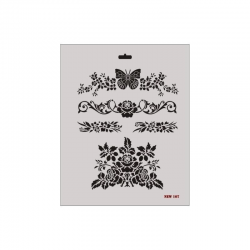 Mey İthalat® Rich New Seri N-107 Stencil 35x25 cm