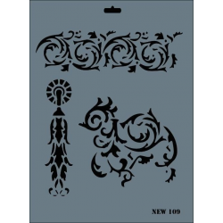 Mey İthalat® Rich New Seri N-109 Stencil 35x25 cm