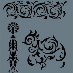 Mey İthalat® Rich New Seri N-109 Stencil 35x25 cm