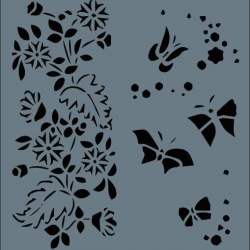 Mey İthalat® Rich New Seri N-117 Stencil 35x25 cm