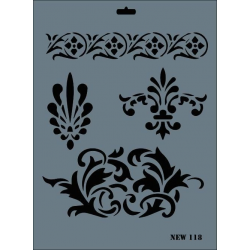 Mey İthalat® Rich New Seri N-118 Stencil 35x25 cm