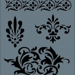 Mey İthalat® Rich New Seri N-118 Stencil 35x25 cm