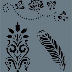 Mey İthalat® Rich New Seri N-119 Stencil 35x25 cm