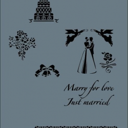 Mey İthalat® Rich New Seri N-128 Stencil 35x25 cm